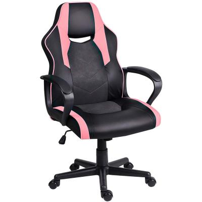 China Adjustable (height) 2021 Racing Style Swivel PU Office Chair High-back Gaming Computer Chair for sale