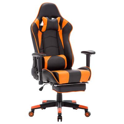 China Adjustable (Height)Computer Gaming Chair Ergonomic Racing Chair Gamer Chair With Footrest for sale