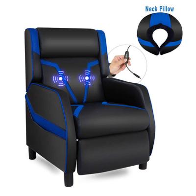 China Recliner Adjustable Message Sofa Single Set (Size) Racing Sofa With Colon Message for sale