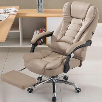 China (Height)Adjustable Armrest Executive Leather Office Chair High Back Ergonomic Adjustable Chair for sale