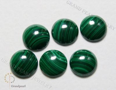 China No malachite - 18mm round cabochon, loose gemstone for sale