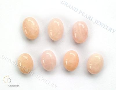 China - Pink Morganite - 10x14mm oval cabochons, natural loose gemstone for sale