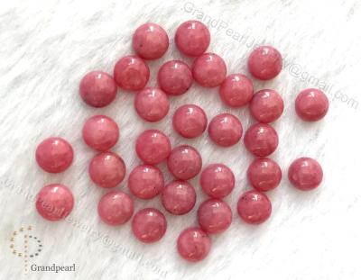 China - Rhodonite - 6mm round cabochon, loose gemstone for sale