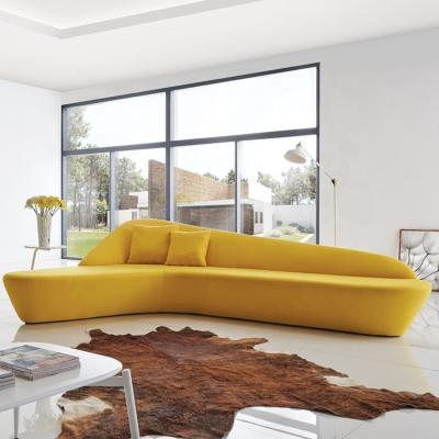 China Beautiful Moon Shape Living Room Corner Sofa Modern Furniture Loveseat And L Shaped Sofa for sale