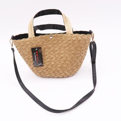 China Custom Made Retro Fashion Shoulder Summer Hollow Straw Woven Handbag Beach Bag One Size for sale