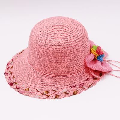 China Character Most Popular Custom Spring Summer Straw Hat Beach Surf Kids Straw Hat Outdoor Support for sale