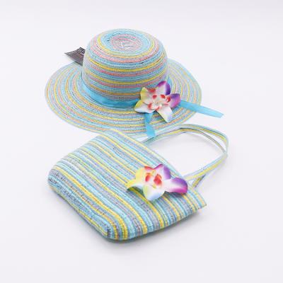 China New Character Bridesmaid Sun Shade Sun Shade Sun Shade Set UV Protection Panama Hat Purse Set for sale