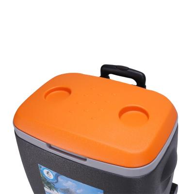 China Plastic Portable Outdoor Storage Beer Coolers Insulated Camping Insulated Ice.Cooler Drinks Fishing Cooler Box for sale