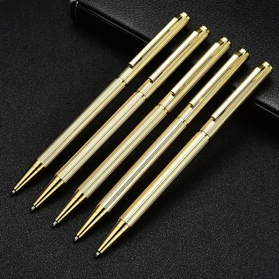 China Promotional Pen Golden Color Roller Metal Ball Pen for sale