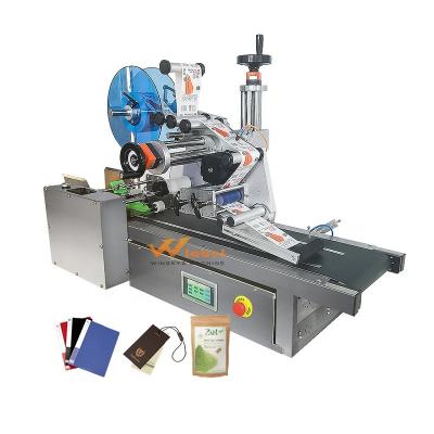 China Dongguan WINSKYS Products Automatic Desktop Pocket Flat Surface Flat Surface Label Sticker Applicator Machine For Card for sale