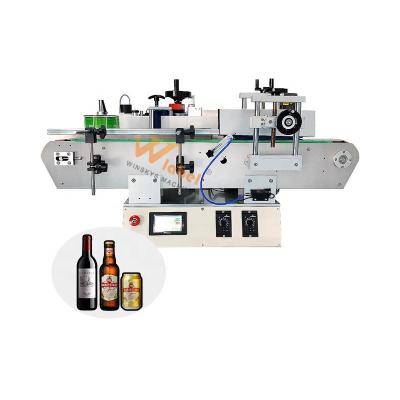 China Automatic Food Cheap Desktop Beverage Food Price Round Bottle Plastic Glass Labeling Machine for sale