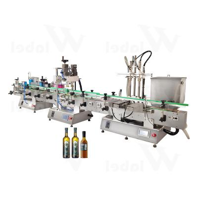 China Desktop E-Liquid Bottle Filling Food 30ml Oil Capping Machine Round Glass Dropper Bottle Filling Line For Oil for sale