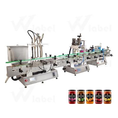 China High Viscosity Liquid Quantitative Filling Capping Machine Bottling Labeling Machine And Food Bottle Red Wine Equipment Small for sale