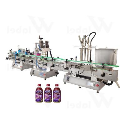 China Automatic Food Bottle Small Gummy and Bottle Packer for Bottling Water Labeling Machine Filling Capping Production Line for sale