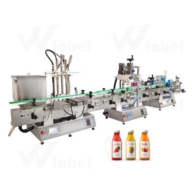 China Automatic Food Liquid Soap Shower Bath Gel Body Cream For Bottles Jars Cans Filling Labeling Machine Capping Production Line for sale