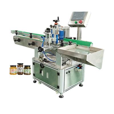 China Fully Automatic Good Quality Self Adhesive Food Sticker Around Glass Plastic Bottle Labeling Machine for sale