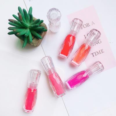 China OEM ODM Makeup Natural Mint Seller Waterproof Plump Lip Plumper Moisturizing Mineral Oil Shimmer 3D Crystal Jelly Color Lip Gloss for sale