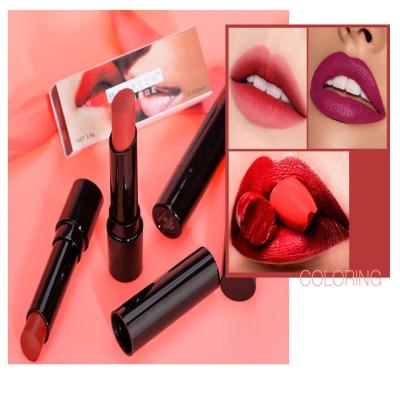 China Best Selling Custom Long Lasting Organic Lipstick Waterproof Matte Lip Stick Silky Base Cosmetics Products for sale