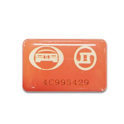 China Free Sample 13.56MHz RFID NFC Key Chain RFID Keyfobs Epoxy Tickets Waterproof / Waterproof Programmable Card Access Control Card For School Bus for sale