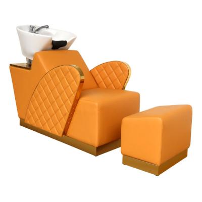 China Modern Shampoo Bed Hair Salon Wash Chair Hair Sink Chair Salon Sink And Chair for sale