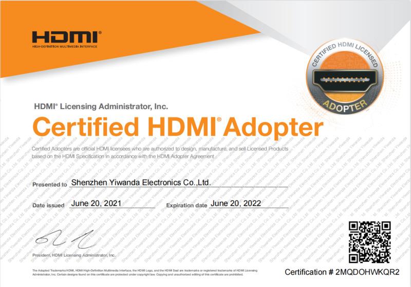 HDMI - Shenzhen Yiwanda Electronics Co., Ltd.