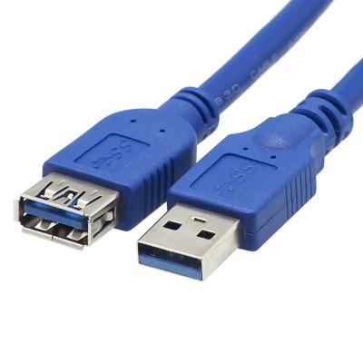 China For Playstation USB Supplement Attach Data Transfer USB 3.0 Extension Cable A Male To Female 1M USB3.0 Extension Cable 4 Times 12months Blue for sale