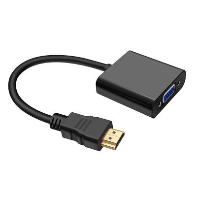 China High quality COMPUTER gold plated 0.2m 1080P hdmi a vga converter cable hdmi maschio vga hdmi to vga adapter male to female for sale