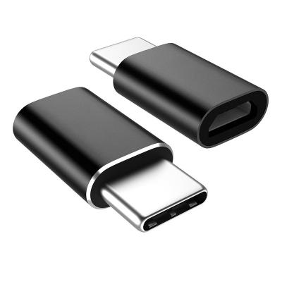 China XANUAN Aluminum USB Adapter Type C Mobile Phone USB to Micro USB Convert Connector Quickly Charging for Samsung Galaxy S10 S9 S8 Plus Note 10 for sale