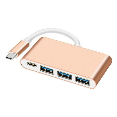 China Computer/Multimedia/Others 4 in 1 Multiport Type C Hub USB3.0 Converter Splitter Multifunctional USB C HUB Adapter for Laptop and Phone for sale