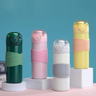 China Viable Newcomers Bouncing Double Cup Wall Stainless Steel Insulated Modern Water Bottle for sale