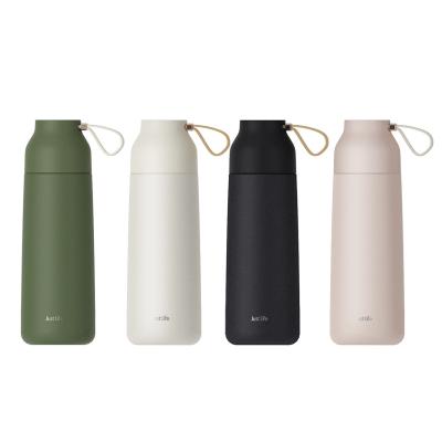 China Sustainable 350ml 304 Stainless Steel Portable Small Double Wall Drinking Water Bottle for sale