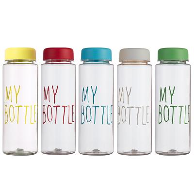 China Outdoor Sport Viable Wide Mouth Beverage Leakproof Clear Plastic Drinking Water Bottle for sale