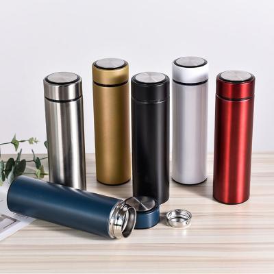 China Dual Sustainable Yoga 500ml 304 Stainless Steel Thermal Insulated Smart Water Bottle for sale