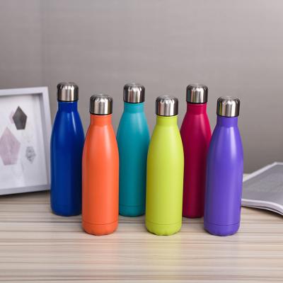 China Double Wall Sustainable Thermal 304 Stainless Steel 500ml Reusable Insulated Water Bottles for sale