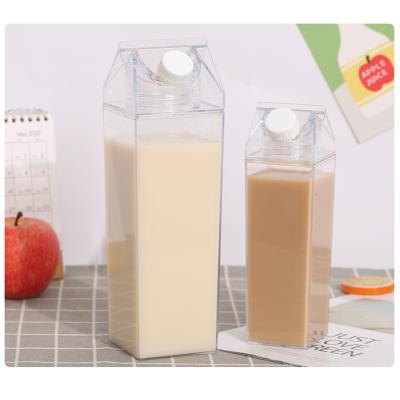 China Sustainable High Quality Custom Printed 500ml 1 Liter Milk Carton Plastic Water Bottles for sale