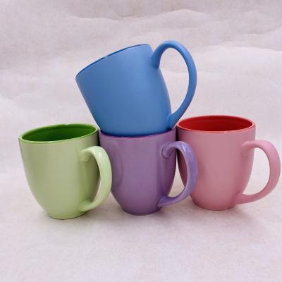 China Custom Viable Logo Color Reusable Sublimation Ceramic Coffee Mug Mug With Handle for sale