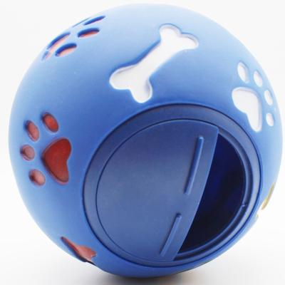 China TPR 3 Sizes Pets Viable Cute Leak Model Food Ball Interactive Toys For Dog for sale