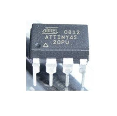 China 8-bit microcontroller with 2/4/8KBytes In-system Programmable Flash ATTINY45-20PU ATTINY45-20PU for sale