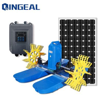 China Add Solar Motor Replacement Oxygen High Efficiency Paddle Wheel Aerator Floating Solar Aerator For Bait for sale