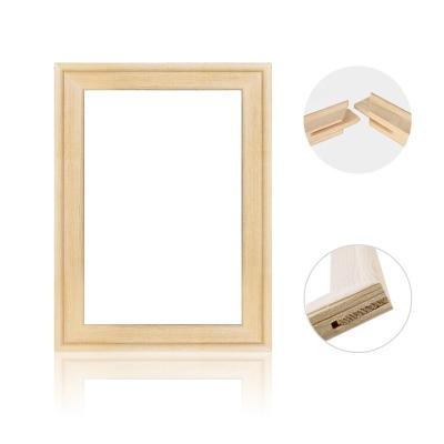 China Contemporary Free Shipping DIY Items DIY Wall Art Frame Solid Wooden Stretcher Bar Canvas Framed Paint By Numbers for sale