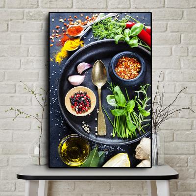 China Canvas Print Painting Shopify Drop Shipping Living Room Decor Vegetable Grains Spices Kitchen Canvas Wall Art Picture Decorations Wall Decor for sale