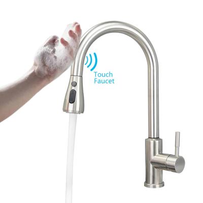 China Sense Faucets Sense Faucets Spray Gold 304 Stainless Steel Magnetic Kitchen Faucet 2022 Brass Kitchen Faucet for sale