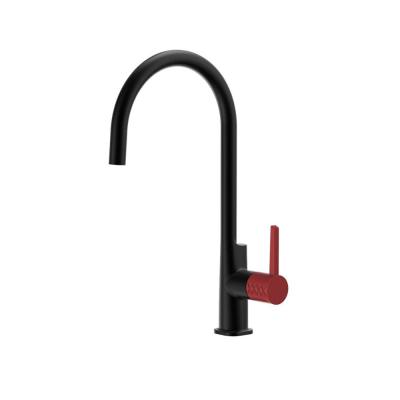 China Modern Solid Brass Single Handle Kitchen Faucets for sale