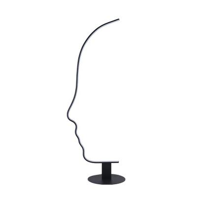 China Dropshipping Modern Abstract Face Shape Corner Floor Lamp Art Lamp For Home Decoration for sale