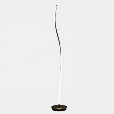 China Dropshipping Modern Modern LED Curved Smart RGB Floor Lamp With Remote Control for sale