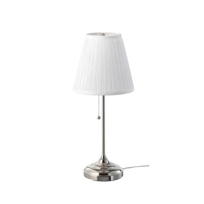 China Modern American Style Luxury Hand Switch Pleated Table Lamp For Home Decoration for sale