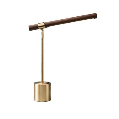 China European Post Modern American Modern Wooden Table LED Straight Lamp For Bedroom Reading for sale