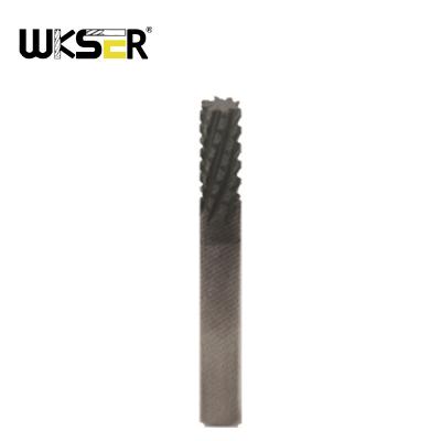 China CNC Milling Machining WKSER Tools Diamond Coating  Corn End Mill For Carbon Fiber Reinforced Plastics CFRP,Lengthen Avoid Flute,  Customizable Size for sale