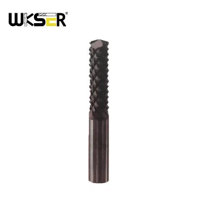 China CNC Milling Machining WKSER Tools Diamond Coating Lengthen corn End Mill For Carbon Fiber Reinforced Plastics CFRP, Customizable Size for sale