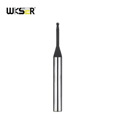 China CNC Milling Machining WKSER Tools Carbide End Mill, Long Reach and Stub Flute.Special Designed for Deep Cavity Profiling, MAH Coating, D6 Shank for sale